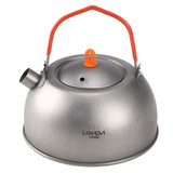 Large Silver Titanium Tea Kettle