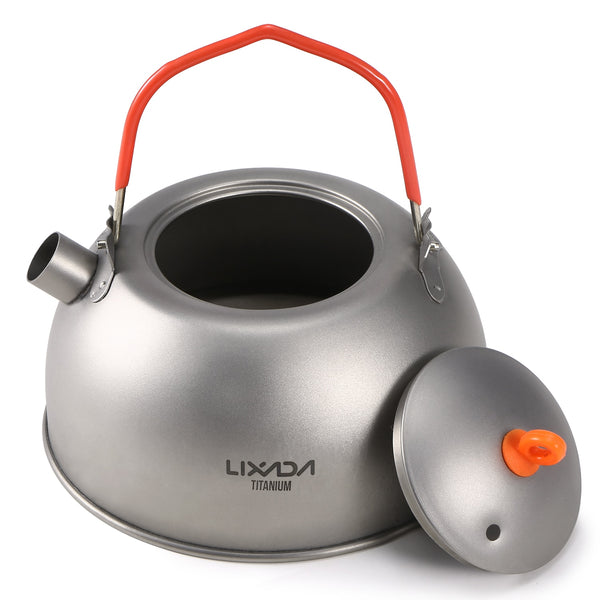 Large Silver Titanium Tea Kettle